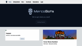 What Mercobots.com website looked like in 2019 (4 years ago)