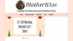 What Motherwiselife.org website looked like in 2019 (4 years ago)