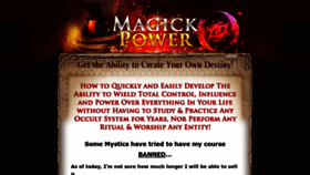 What Magickpower.com website looked like in 2019 (4 years ago)