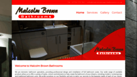 What Malcolmbrown-bathrooms.co.uk website looked like in 2019 (4 years ago)