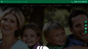 What Muscleshoalsaldentist.com website looked like in 2019 (4 years ago)