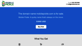 What Mobilepickle.com website looked like in 2019 (4 years ago)