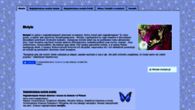 What Motyle-motyle.pl website looked like in 2019 (5 years ago)