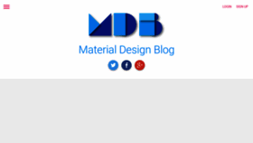 What Materialdesignblog.com website looked like in 2019 (4 years ago)