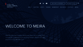 What Meira.me website looked like in 2019 (4 years ago)