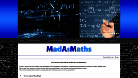 What Madasmaths.com website looked like in 2019 (4 years ago)