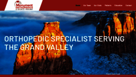 What Monumentorthopedics.com website looked like in 2019 (4 years ago)