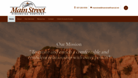 What Mainstreetfinancial.net website looked like in 2019 (4 years ago)