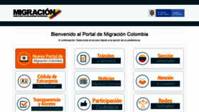 What Migracioncolombia.gov.co website looked like in 2019 (4 years ago)