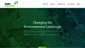 What Mayer-enviro.com website looked like in 2019 (4 years ago)