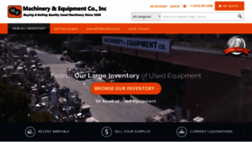 What Machineryandequipment.com website looked like in 2019 (4 years ago)