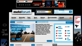 What Motoforum.cz website looked like in 2019 (4 years ago)