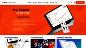 What Magento.com website looked like in 2019 (4 years ago)