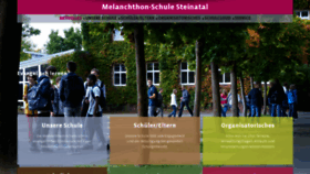What Melanchthon-schule.de website looked like in 2019 (4 years ago)