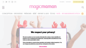What Magicmaman.com website looked like in 2019 (4 years ago)