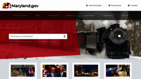 What Maryland.gov website looked like in 2019 (4 years ago)