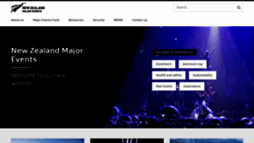 What Majorevents.govt.nz website looked like in 2019 (6 years ago)