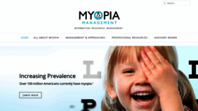 What Managemyopia.org website looked like in 2019 (4 years ago)