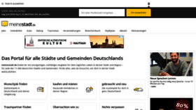 What Meinestadt.de website looked like in 2019 (4 years ago)