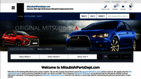 What Mitsubishipartsdept.com website looked like in 2019 (4 years ago)
