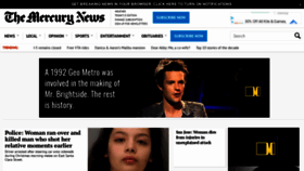 What Mercurynews.com website looked like in 2019 (4 years ago)