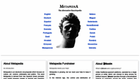 What Metapedia.org website looked like in 2019 (4 years ago)