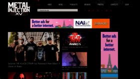 What Metalinjection.net website looked like in 2019 (4 years ago)