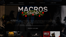 What Macros.shop website looked like in 2019 (4 years ago)