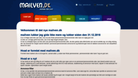 What Mailven.dk website looked like in 2019 (4 years ago)