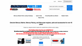What Mercruiserparts.com website looked like in 2019 (4 years ago)