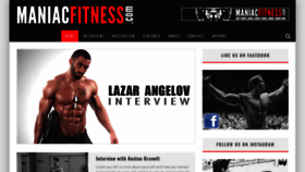 What Maniacfitness.com website looked like in 2019 (4 years ago)
