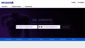 What Monster.de website looked like in 2019 (4 years ago)