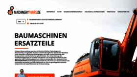 What Machineryparts.de website looked like in 2019 (4 years ago)