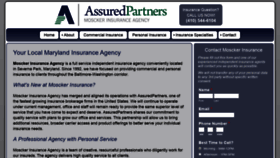 What Mosckerinsurance.com website looked like in 2019 (4 years ago)