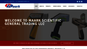 What Maarkscientific.com website looked like in 2019 (4 years ago)