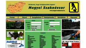 What Megyei-szaknevsor.hu website looked like in 2019 (4 years ago)