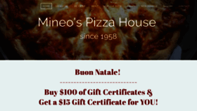 What Mineospizza.com website looked like in 2019 (4 years ago)