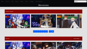 What Meownime.online website looked like in 2019 (6 years ago)