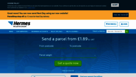 What Myhermes.co.uk website looked like in 2019 (4 years ago)