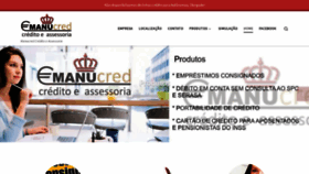What Manucred.com.br website looked like in 2019 (4 years ago)