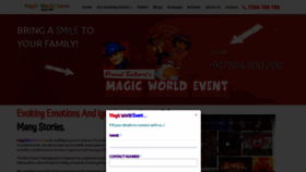 What Magicworldevent.com website looked like in 2019 (4 years ago)