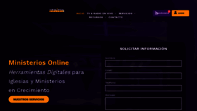 What Ministerios.online website looked like in 2019 (4 years ago)
