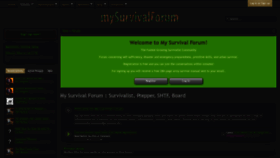 What Mysurvivalforum.com website looked like in 2019 (4 years ago)
