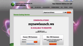 What Mynewlaunch.ws website looked like in 2019 (4 years ago)