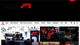 What Maxf1.net website looked like in 2019 (4 years ago)