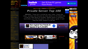 What Mmorpgprivateserver.com website looked like in 2019 (4 years ago)