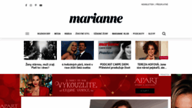 What Marianne.cz website looked like in 2019 (4 years ago)