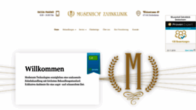 What Musenhof-zahnklinik.de website looked like in 2019 (4 years ago)