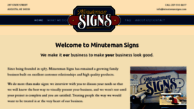 What Minutemansigns.com website looked like in 2019 (4 years ago)