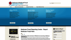 What Medicarefraudcenter.org website looked like in 2019 (4 years ago)